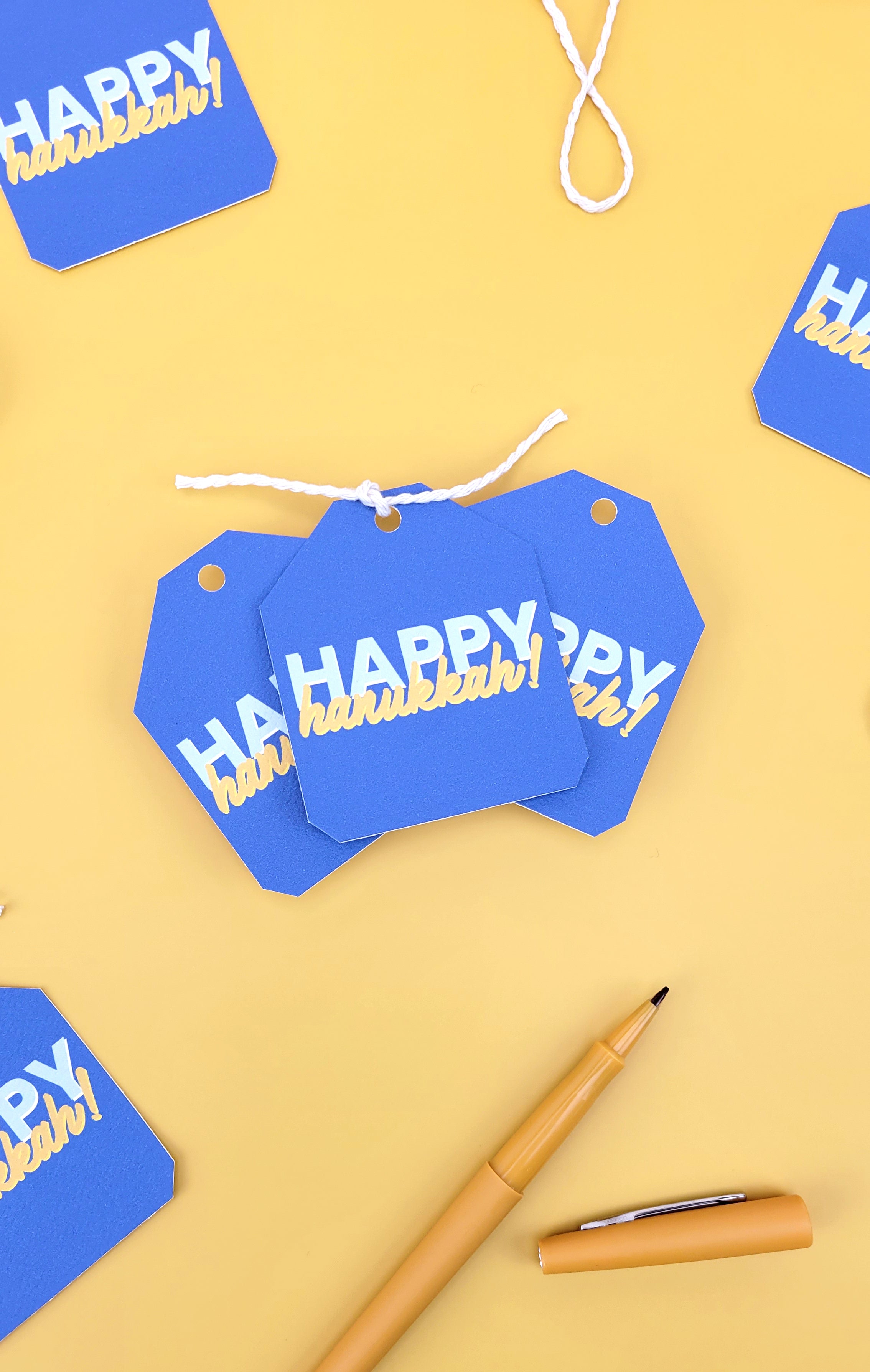 Happy Hanukkah Gift Tags