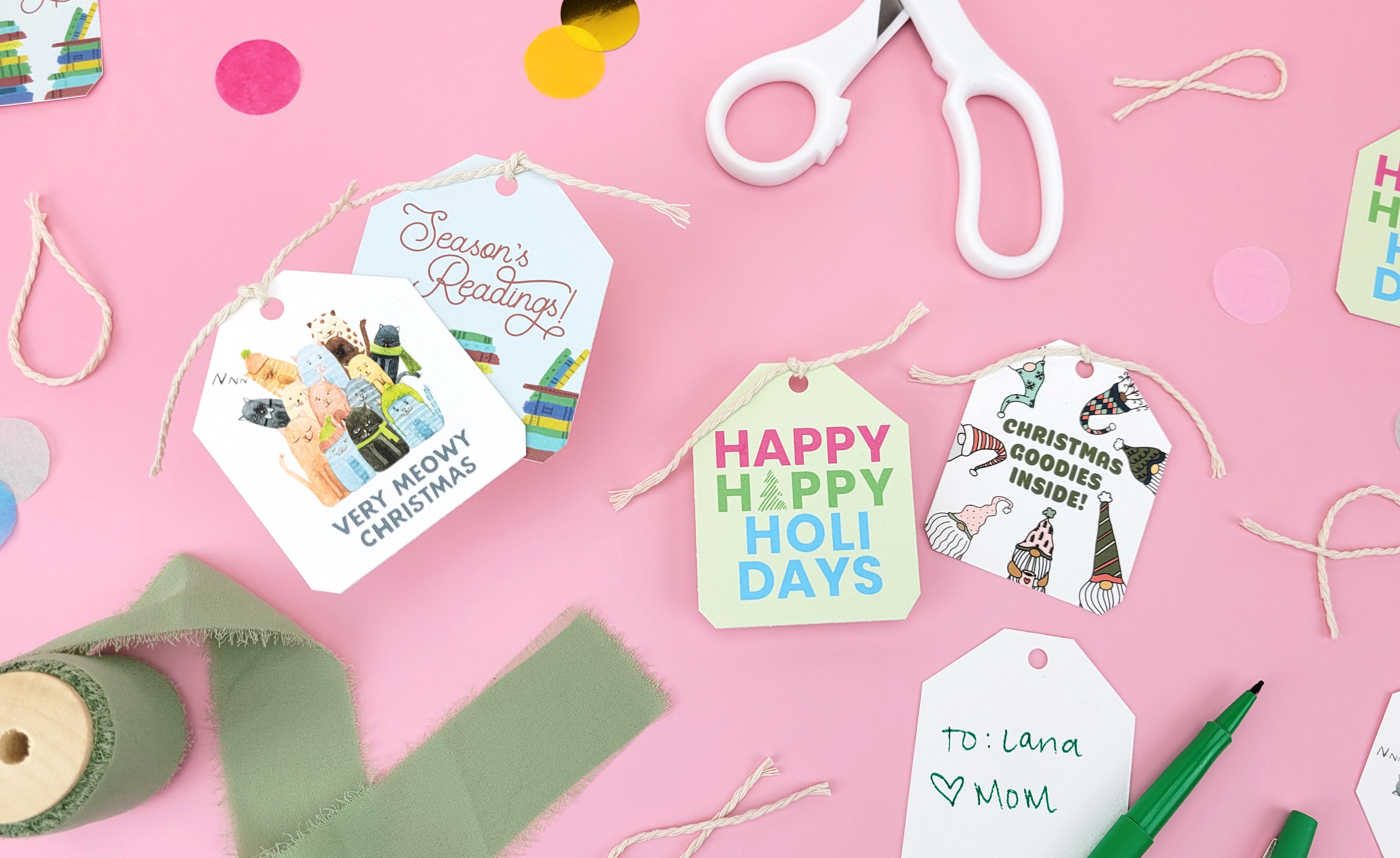 Happy Happy Holiday Gift Tags