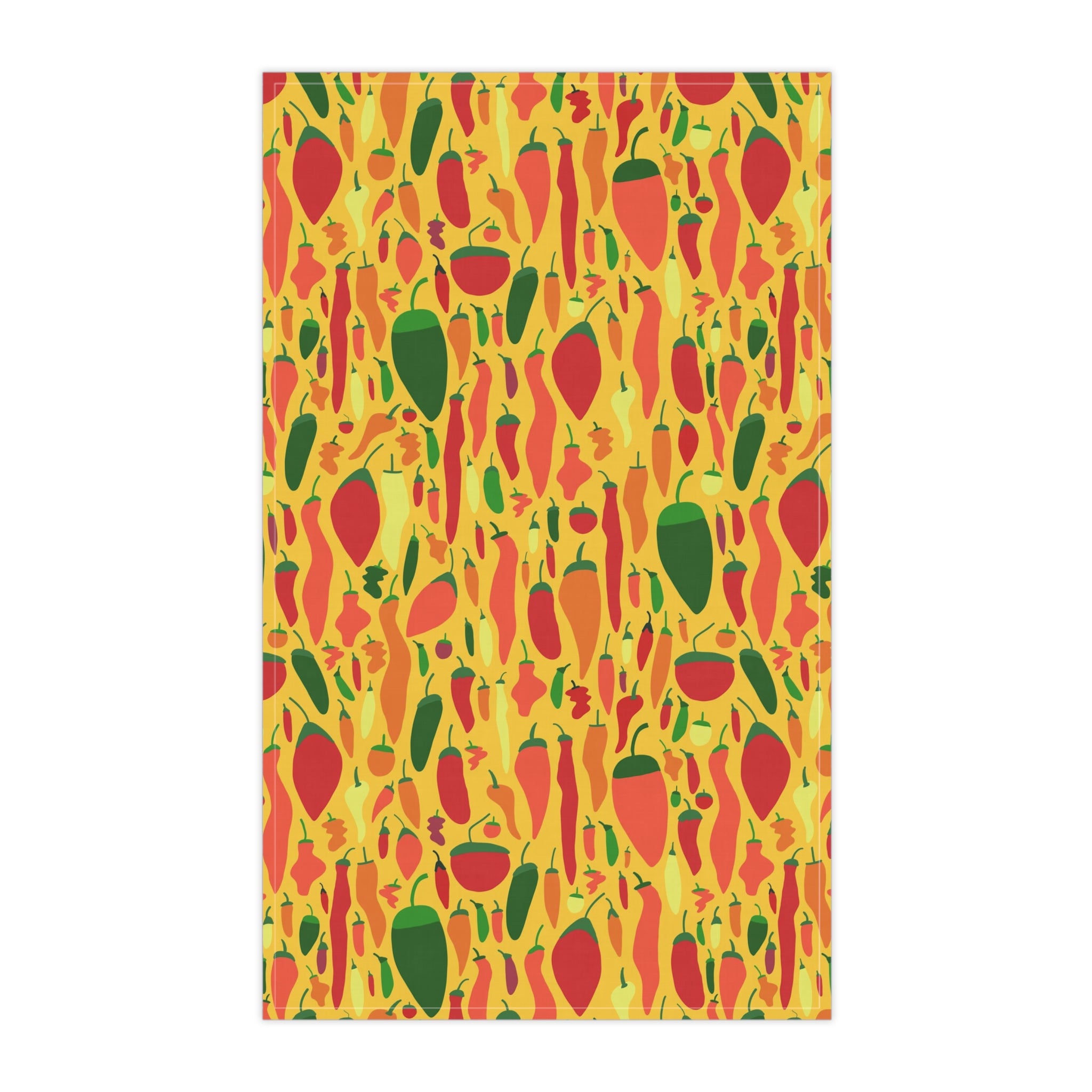 Colorful Chili Pepper Tea Towel – Cotton or Polyester