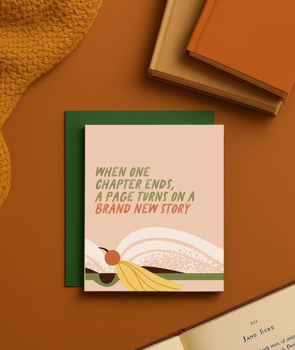 Brand New Story Encouragement and Friendship Book Card