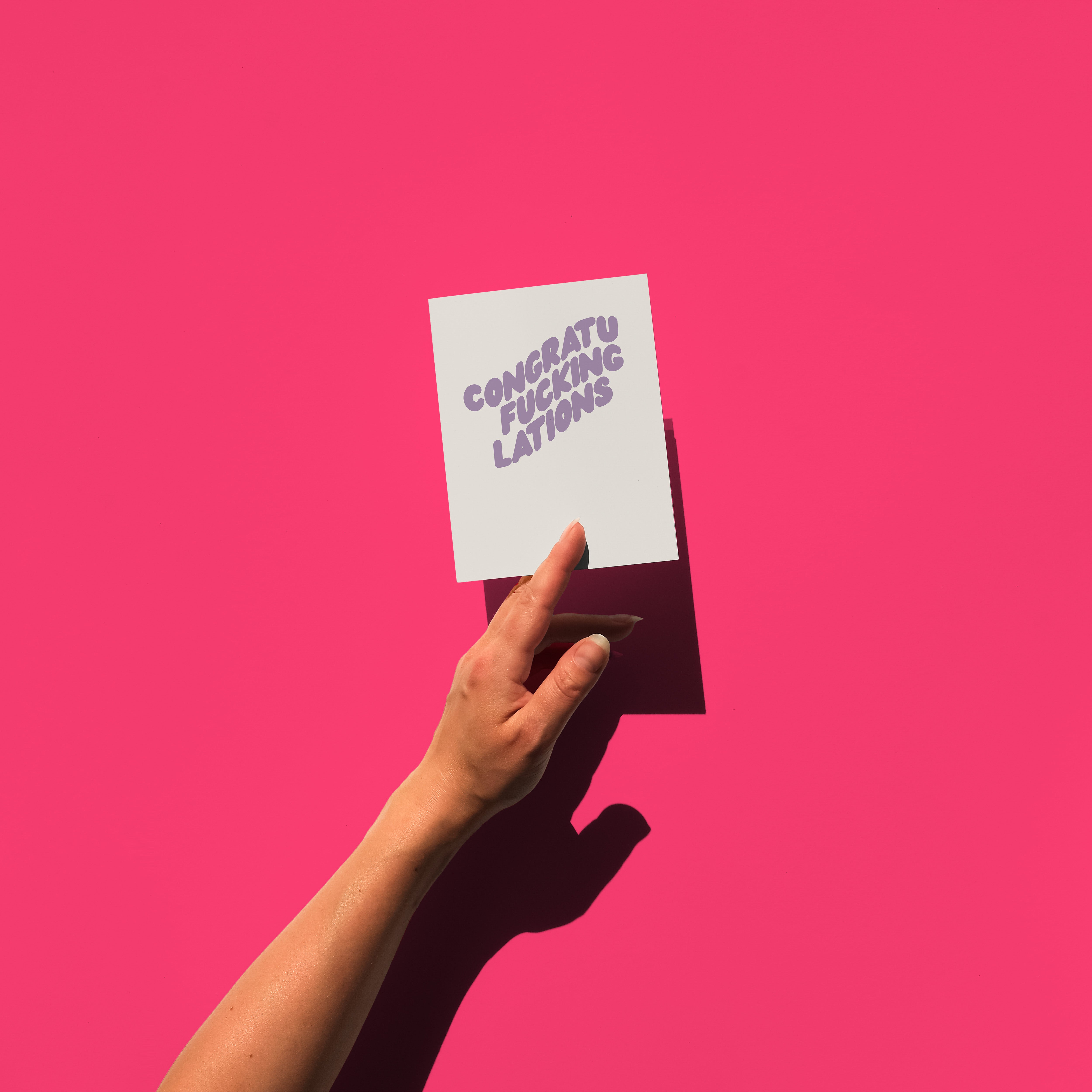 Congratu-fucking-lations Congratulations Greeting Card
