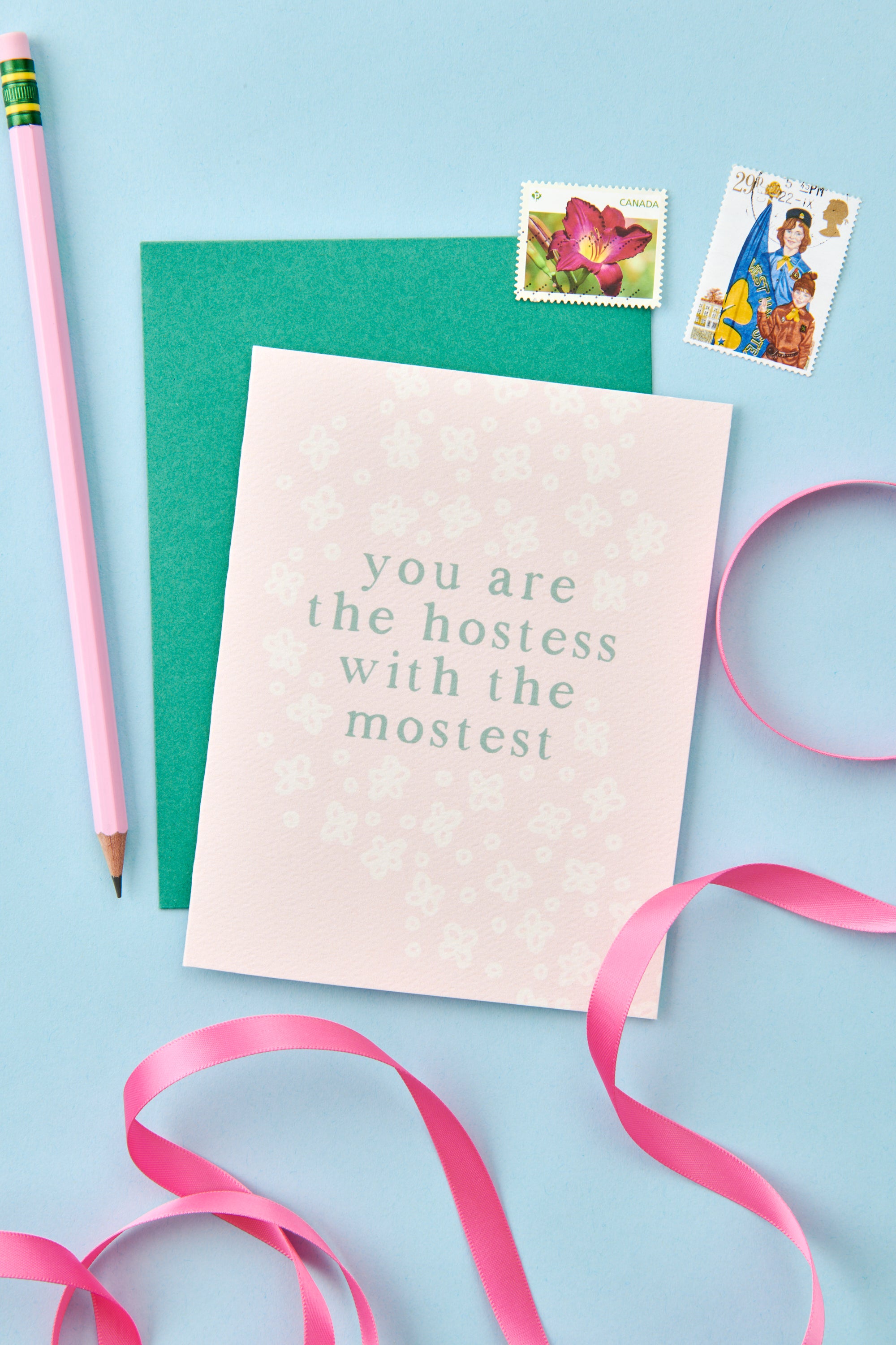 You are the Hostess with the Mostest Host Thank You Card