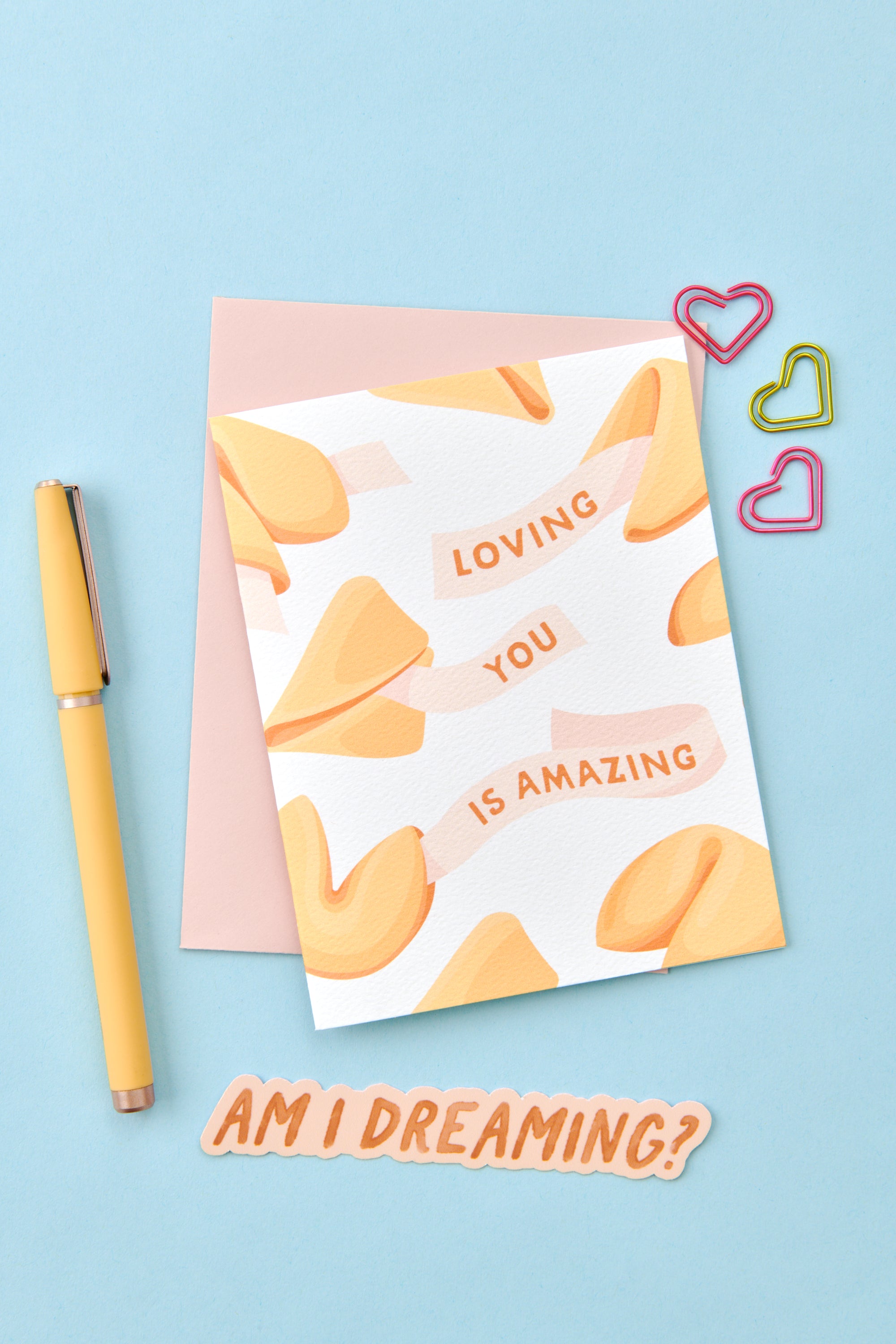 Loving You Is Amazing Fortune Cookie Love Card