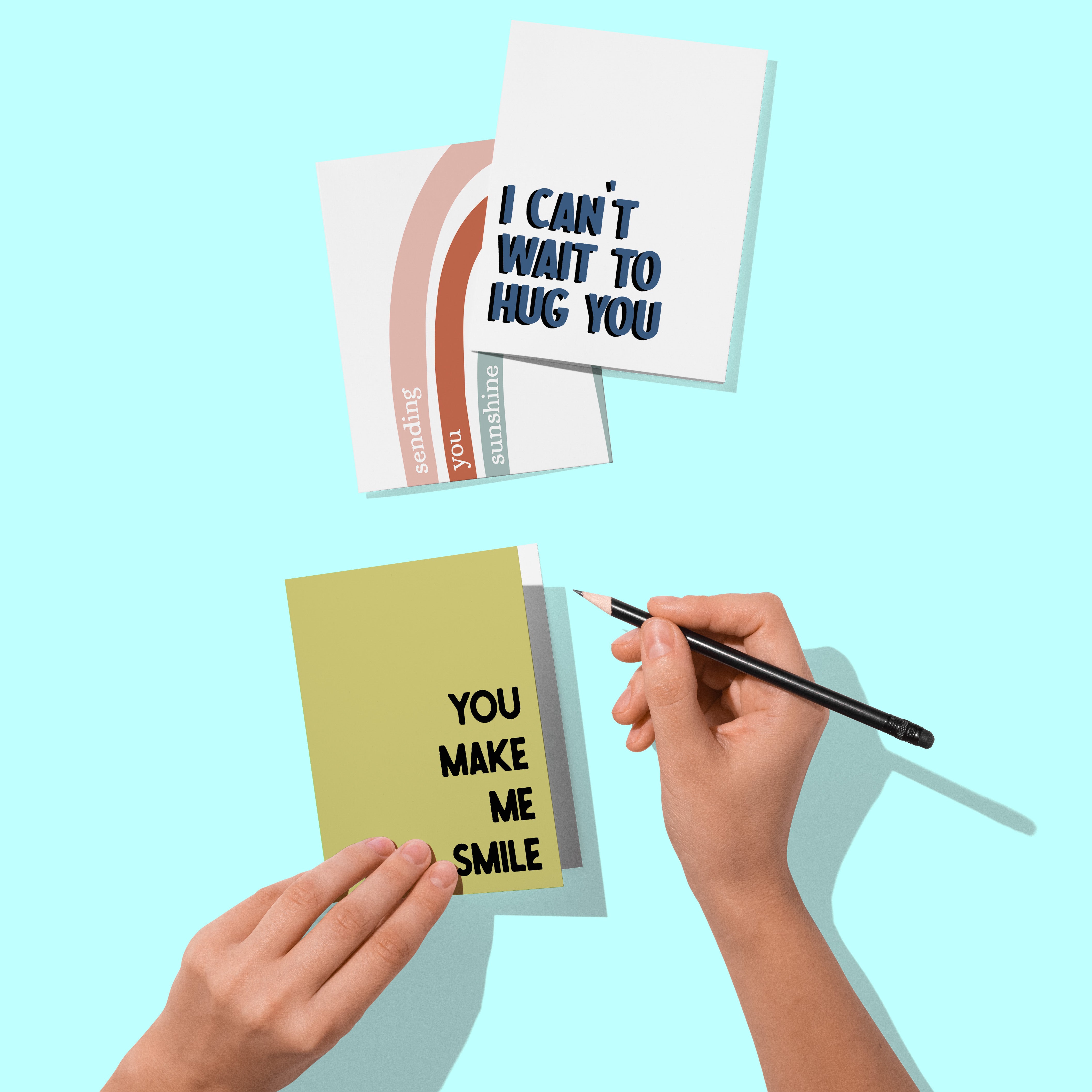 You Make Me Smile Thinking of You Greeting Card