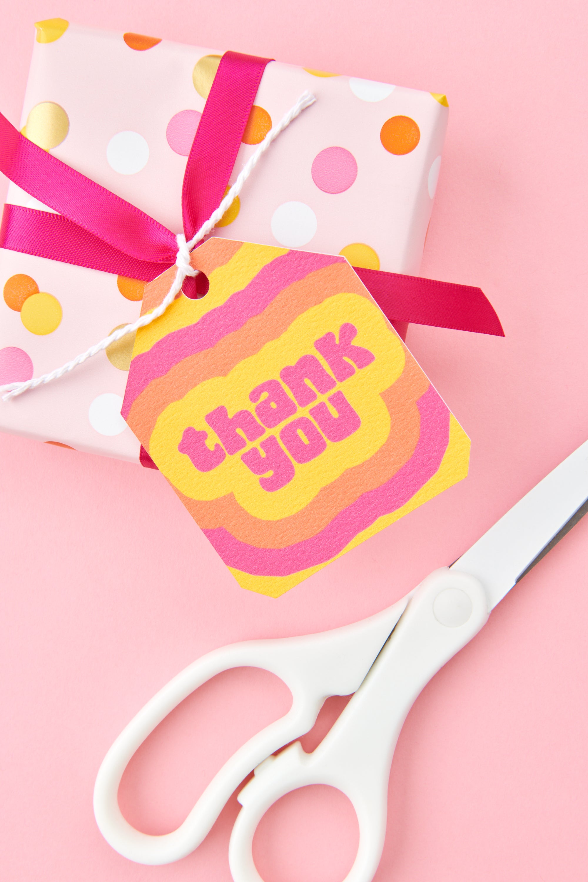 Trippy Thank You Gift Tag