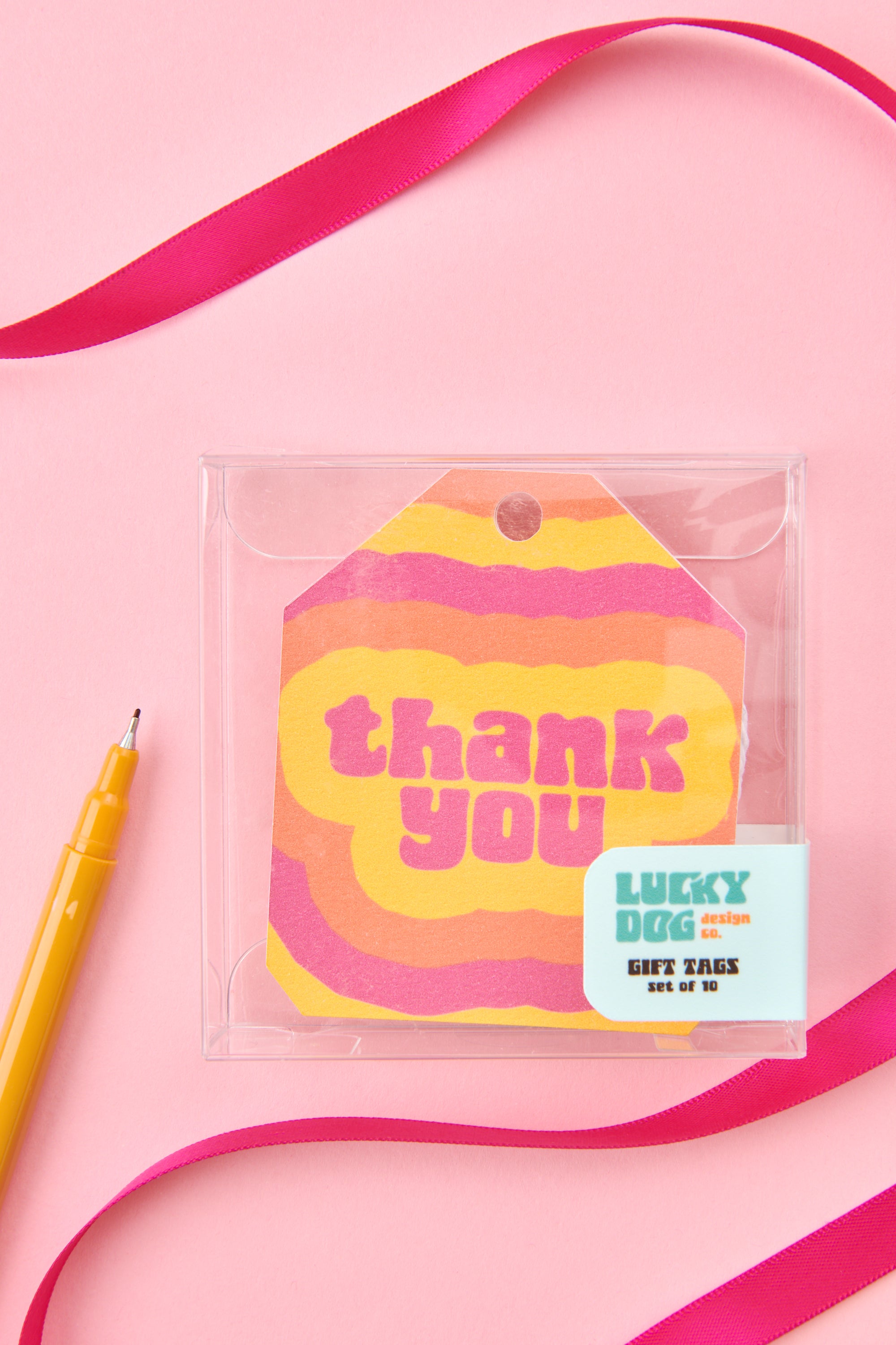 Trippy Thank You Gift Tag