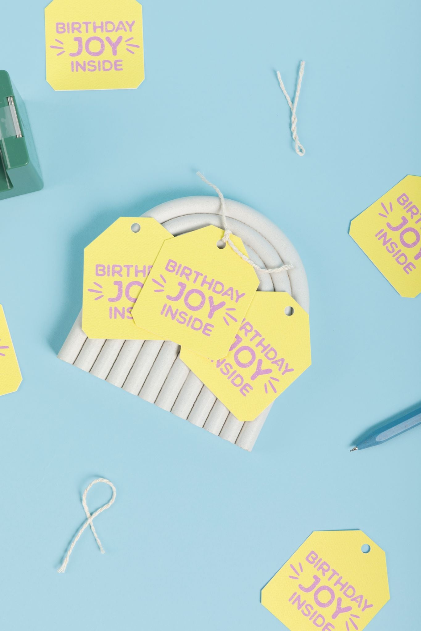 Birthday Joy Inside Birthday Gift Tags