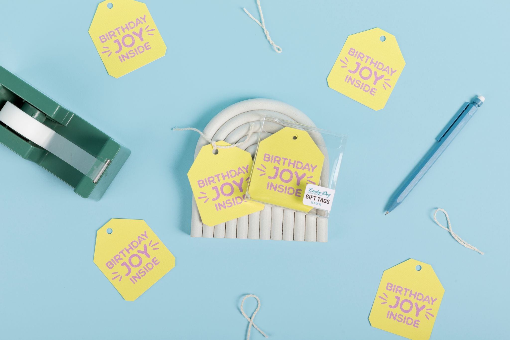 Birthday Joy Inside Birthday Gift Tags