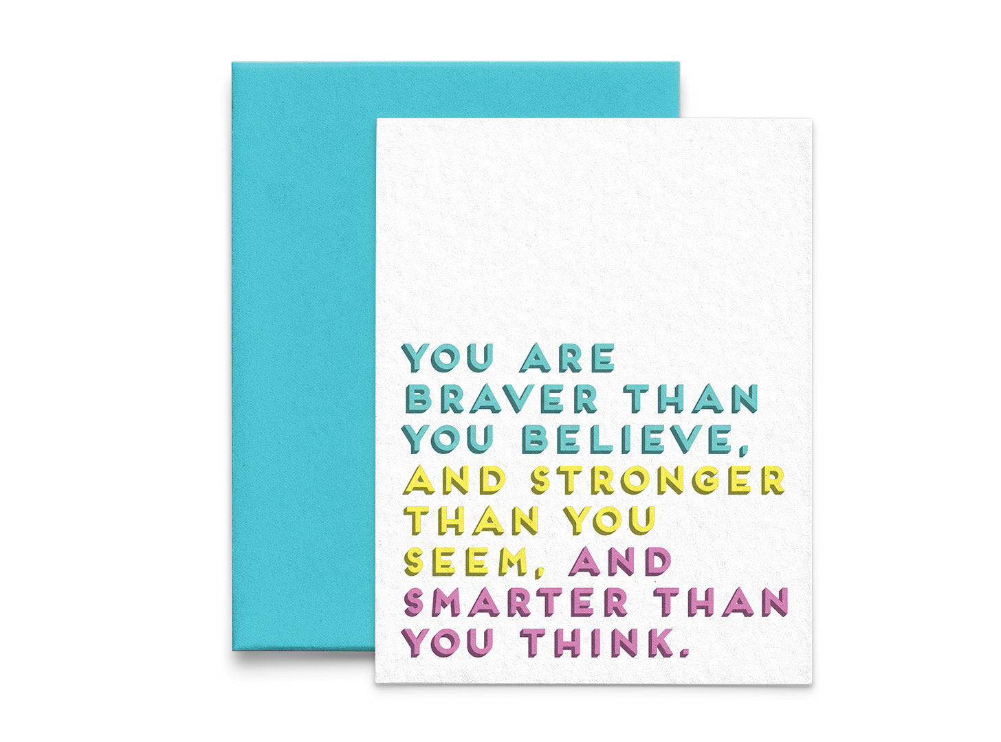 Braver. Stronger. Smarter. Encouragement Card - 5x7