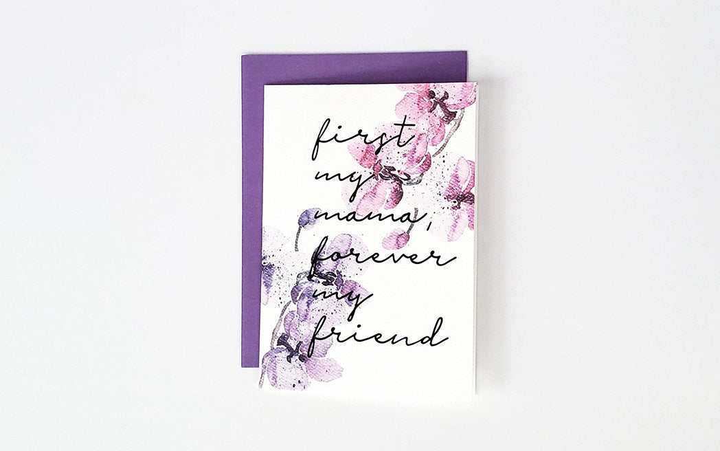 Photo of the First My Mama Mother's Day Card by Lucky Dog Design Co.