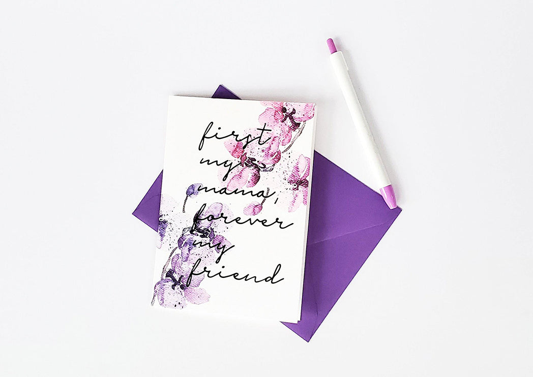 Photo of the First My Mama Mother's Day Card by Lucky Dog Design Co.