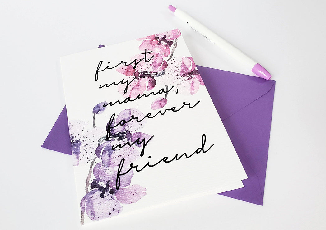 Photo of the First My Mama Mother's Day Card by Lucky Dog Design Co.