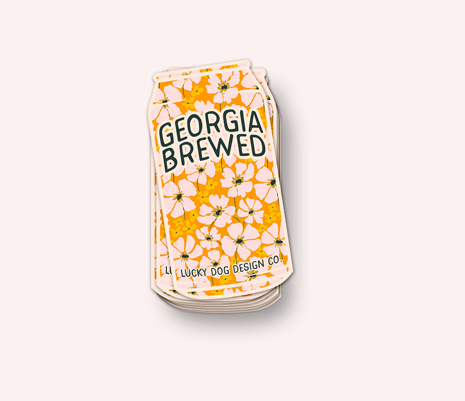 Georgia Brewed Vinyl Sticker