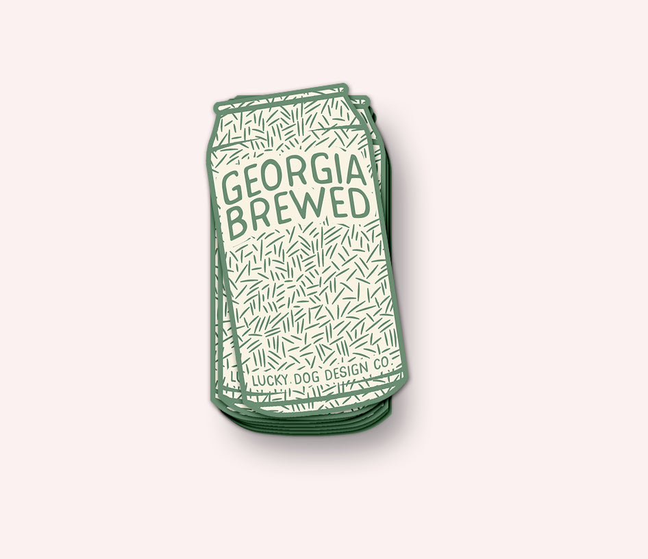 Georgia Brewed Vinyl Sticker