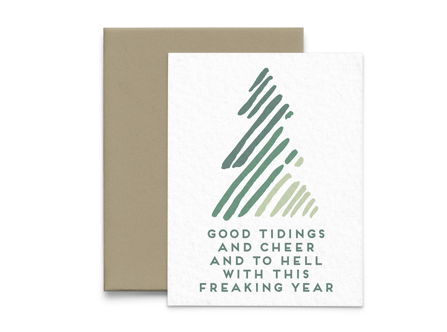 Good Tidings and Cheer Funny Christmas Card - 5x7