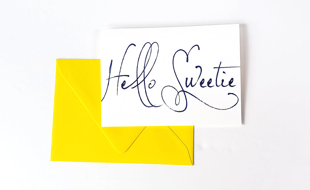 Photo of the Hello Sweetie Just Because Greeting Card by Lucky Dog Design Co.