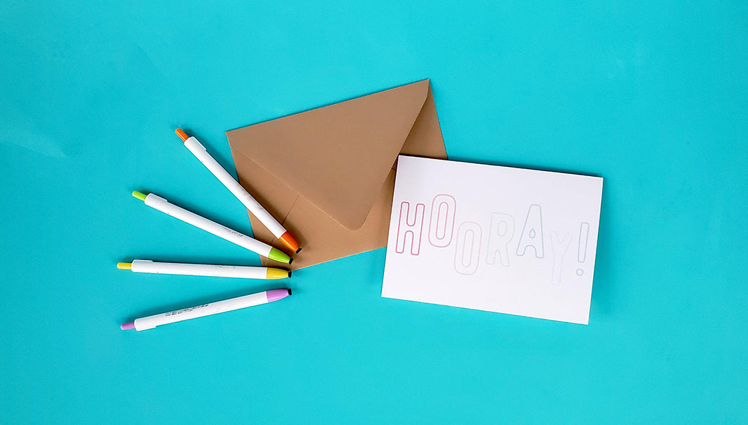 Photo of the Hooray! Congratulations Card of Default Title by Lucky Dog Design Co.