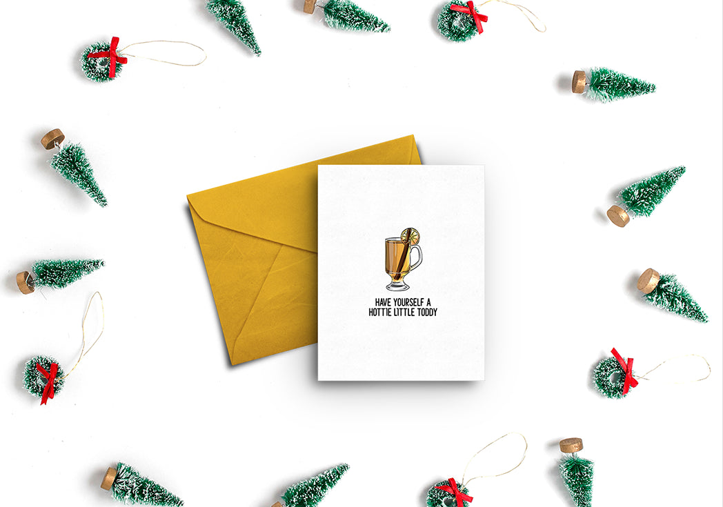 Photo of the Have Yourself a Hottie Little Toddy Holiday Card by Lucky Dog Design Co.