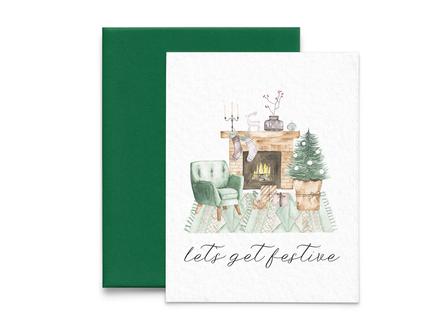 Let's Get Festive Holiday Card - 5x7