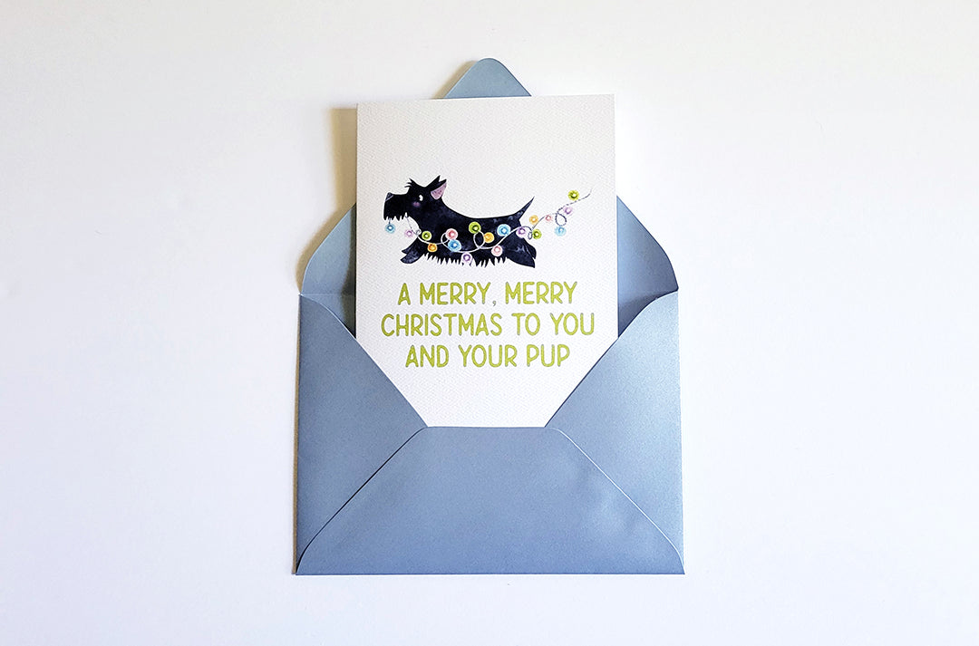 Merry Christmas to You and Your Pup Christmas Card