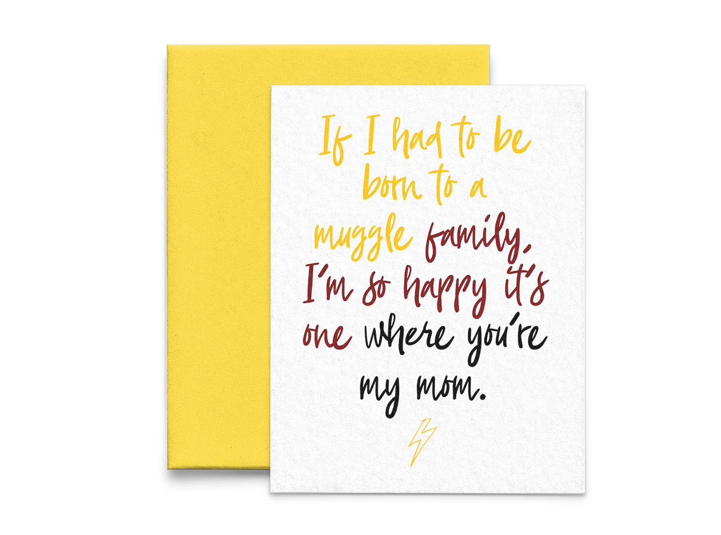 Muggle Family Mother's Day Card - 5x7