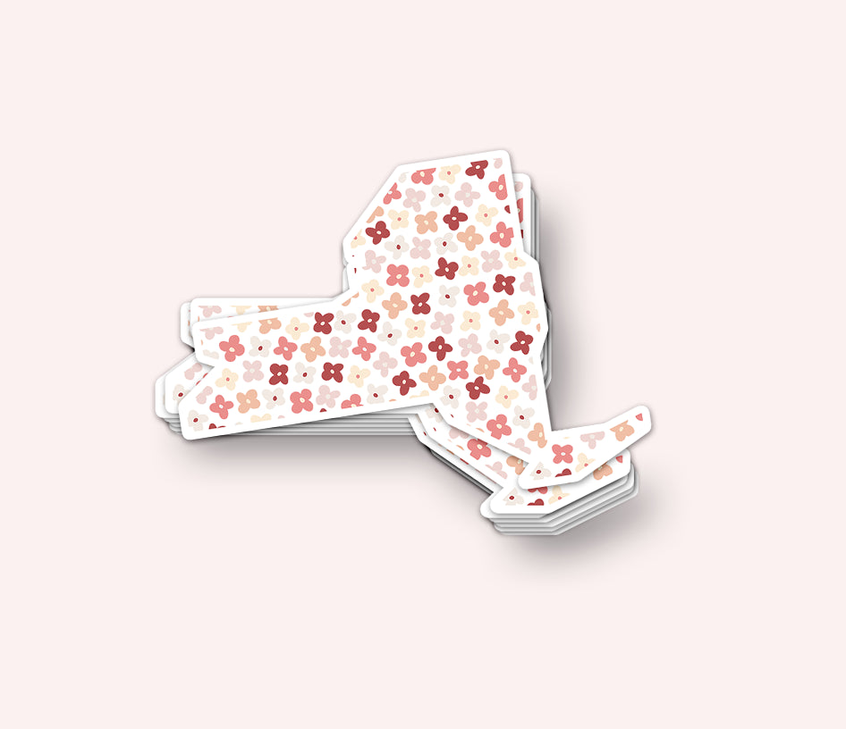 New York Wildflower Vinyl Sticker