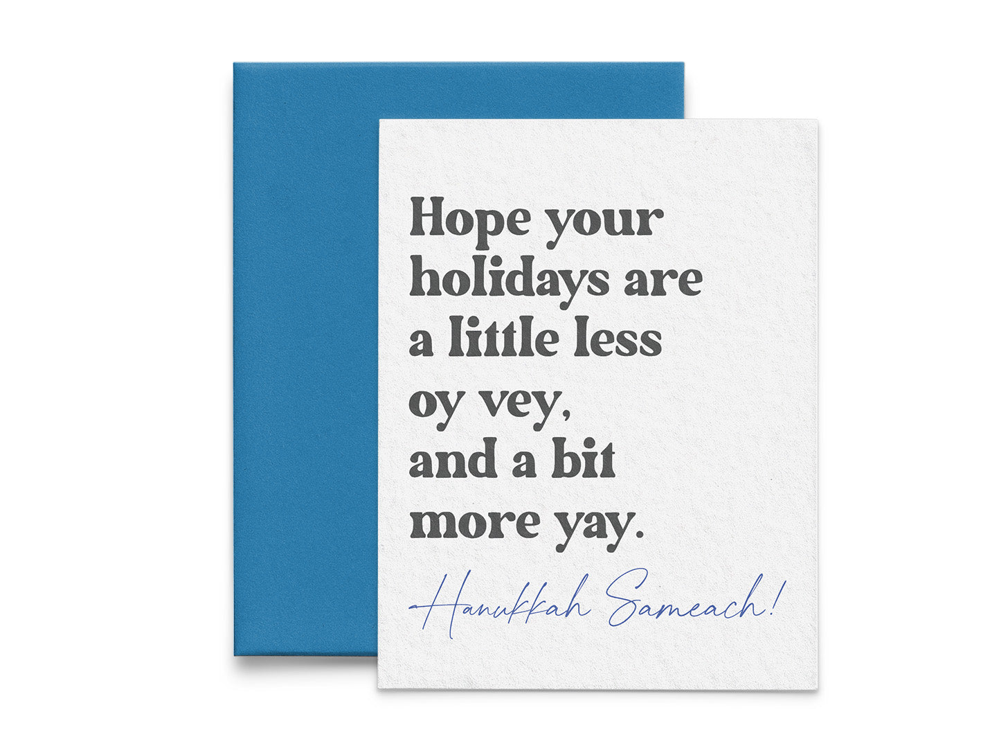 Oy Vey Hanukkah Card - 5x7