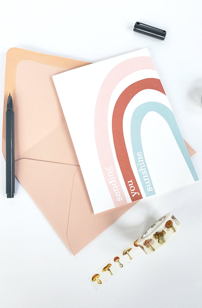 Photo of the Sending You Sunshine Just Because Greeting Card by Lucky Dog Design Co.