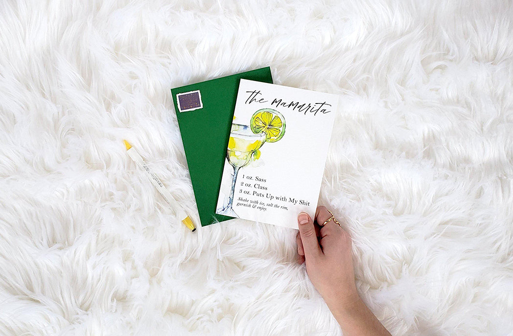 Photo of the The Mamarita Mother's Day Card by Lucky Dog Design Co.