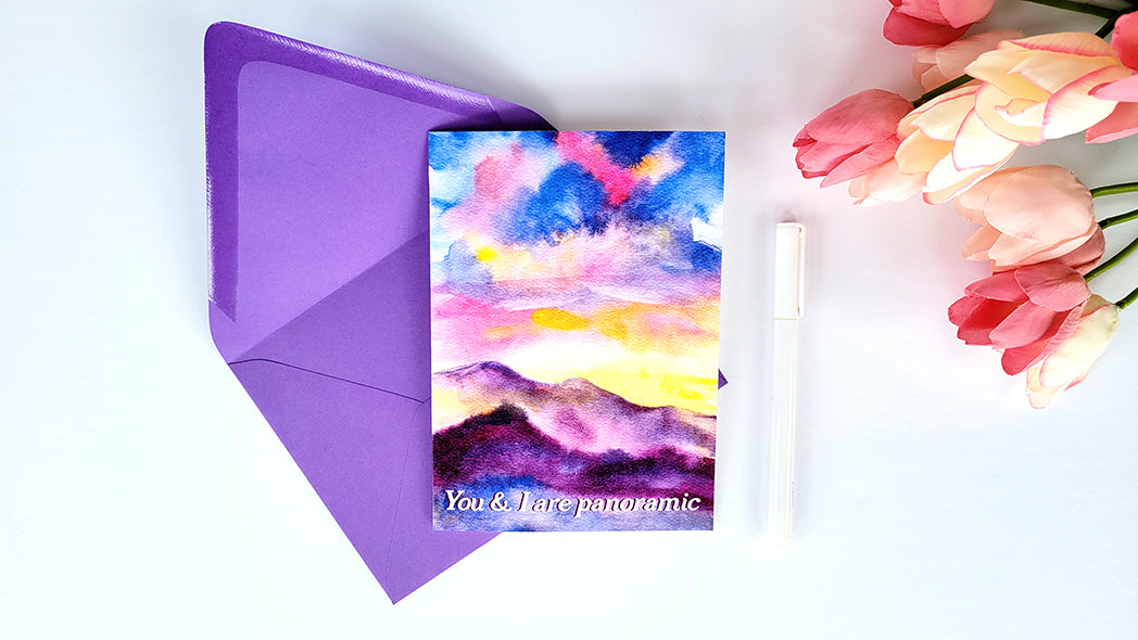 Photo of the You & I Are Panoramic Love Greeting Card of Default Title by Lucky Dog Design Co.