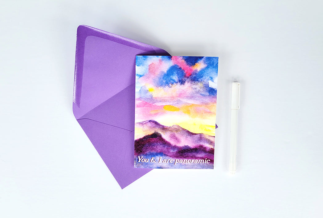Photo of the You & I Are Panoramic Love Greeting Card of Default Title by Lucky Dog Design Co.