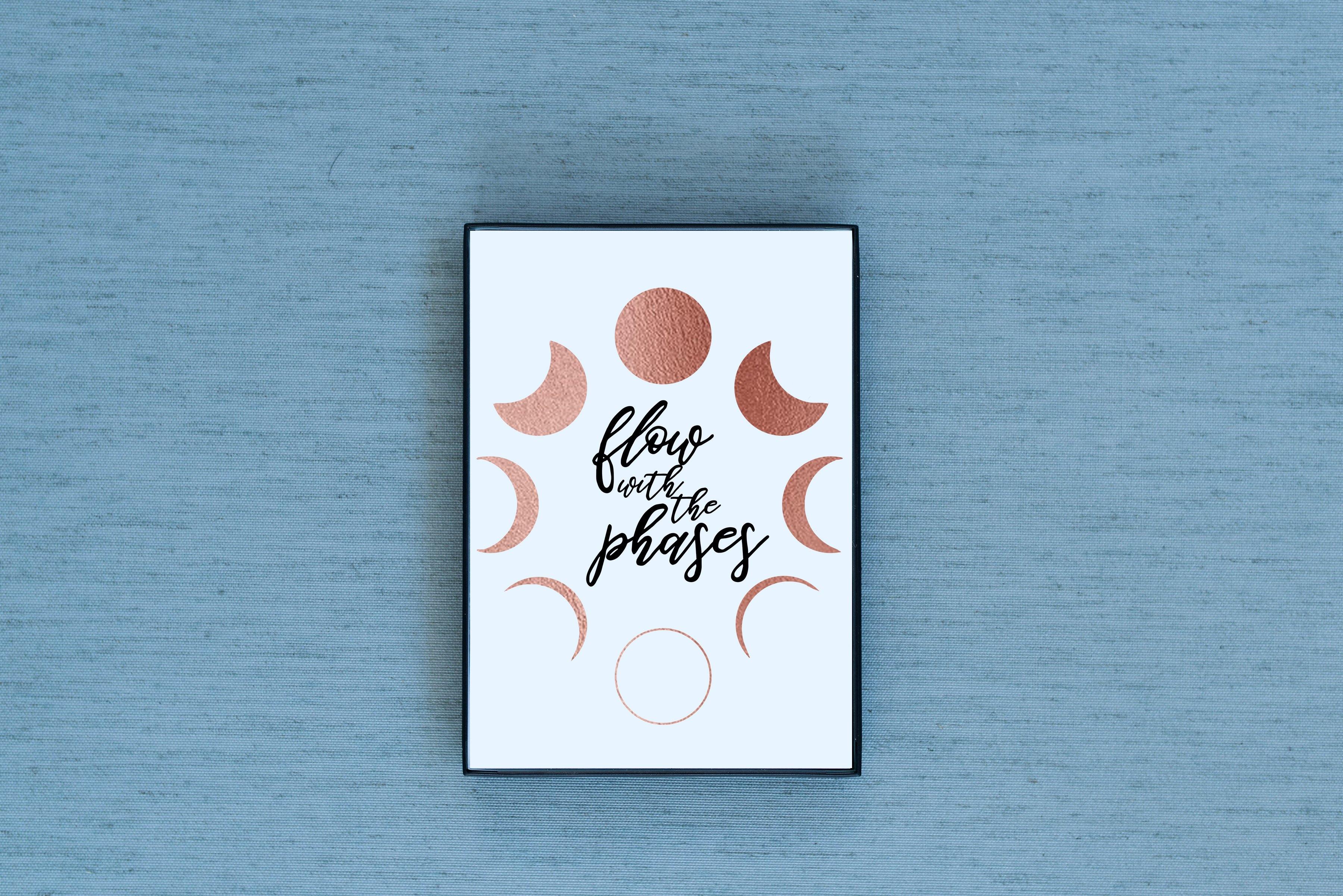 Flow with the Phases Foiled & Framed Print - Lucky Dog Design Co.