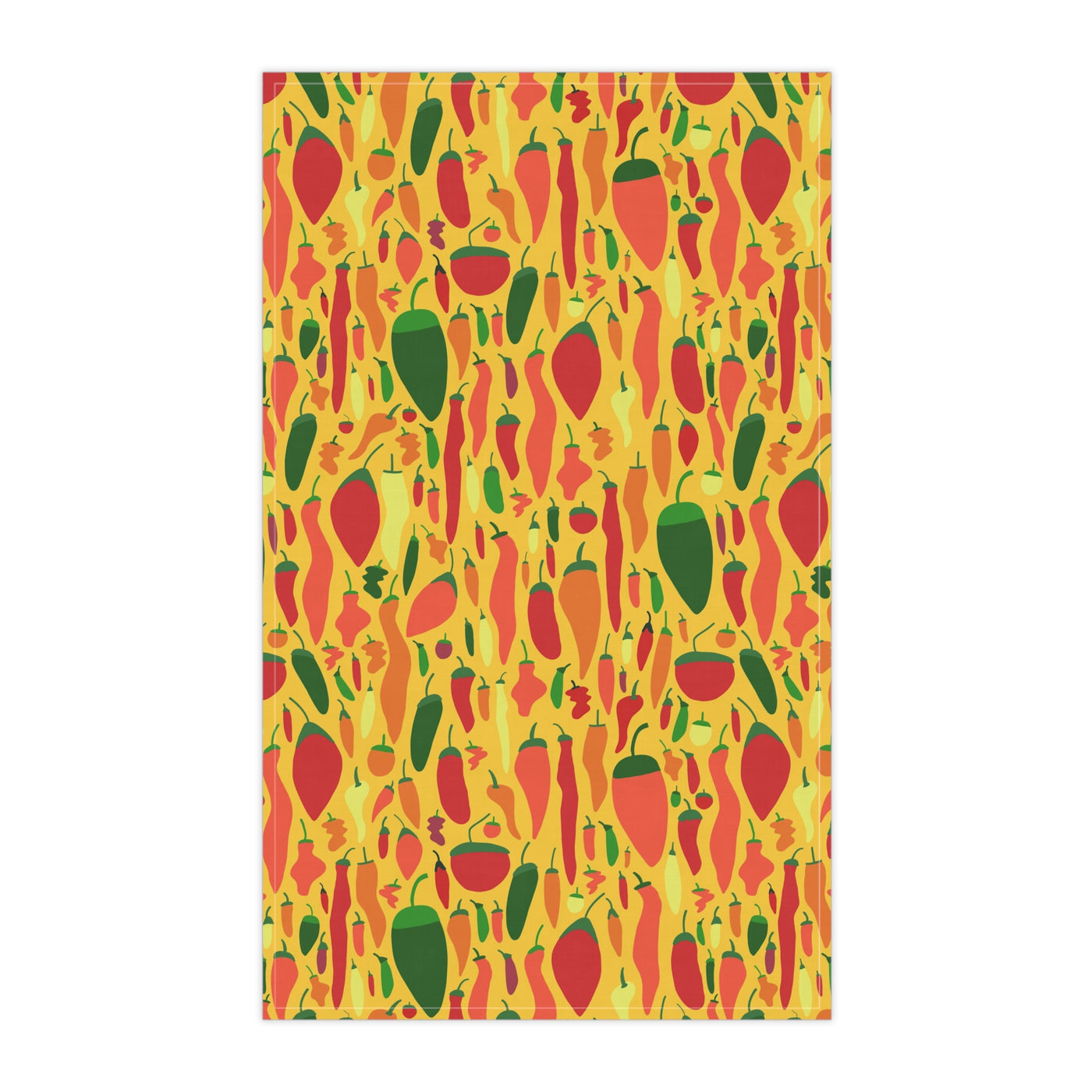 Colorful Chili Pepper Tea Towel – Cotton or Polyester