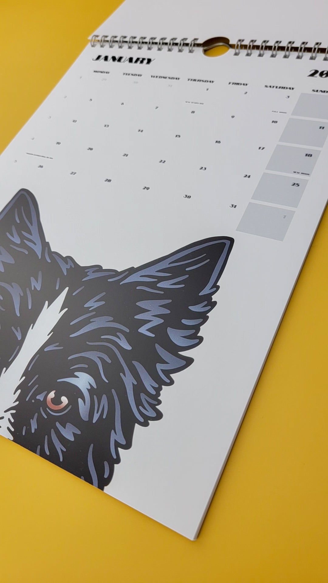 Doggos 2026 12-Month Wall Calendar
