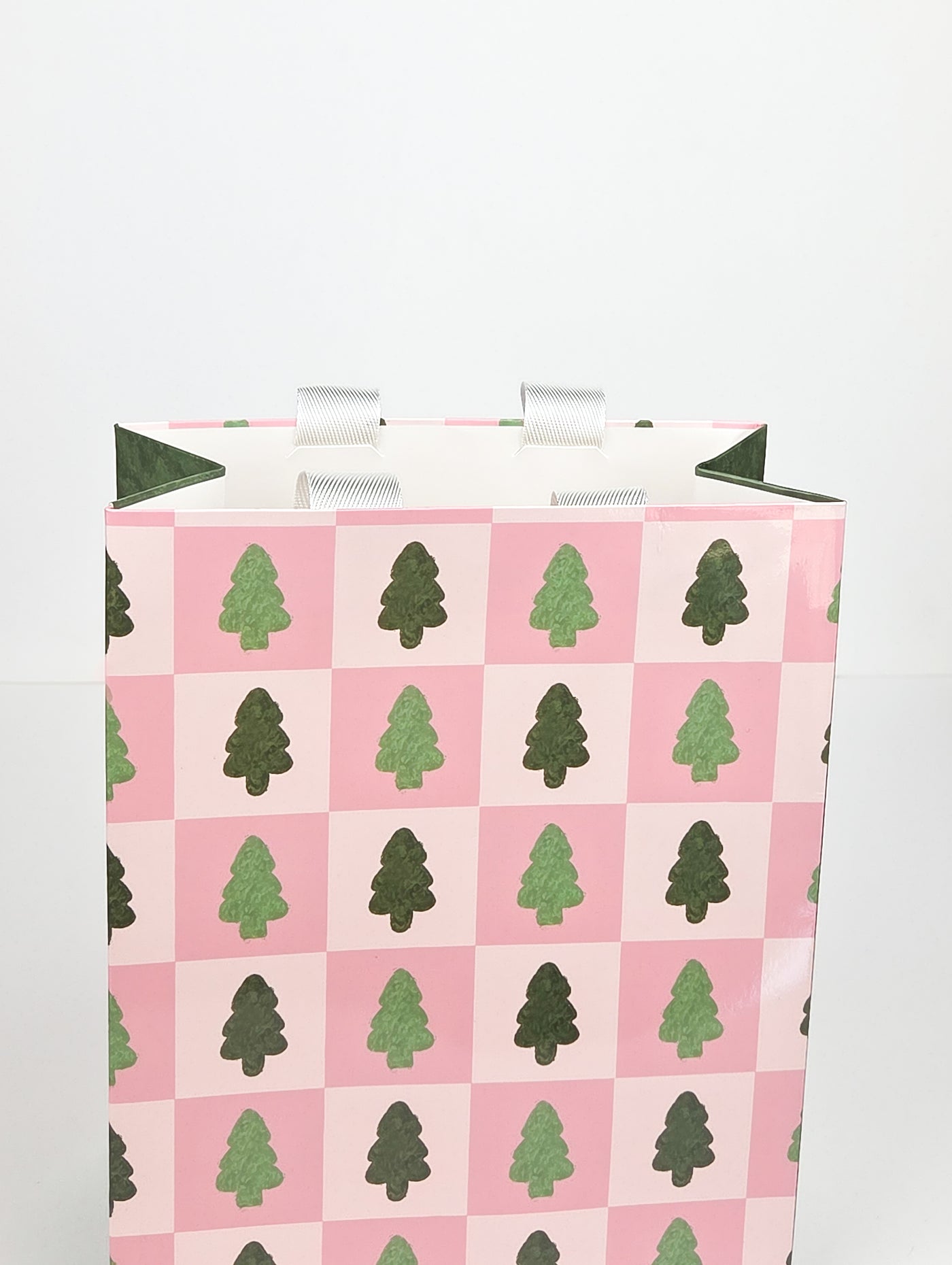 PRE-ORDER: Pinkmas Tree Checkerboard Holiday Gift Bag