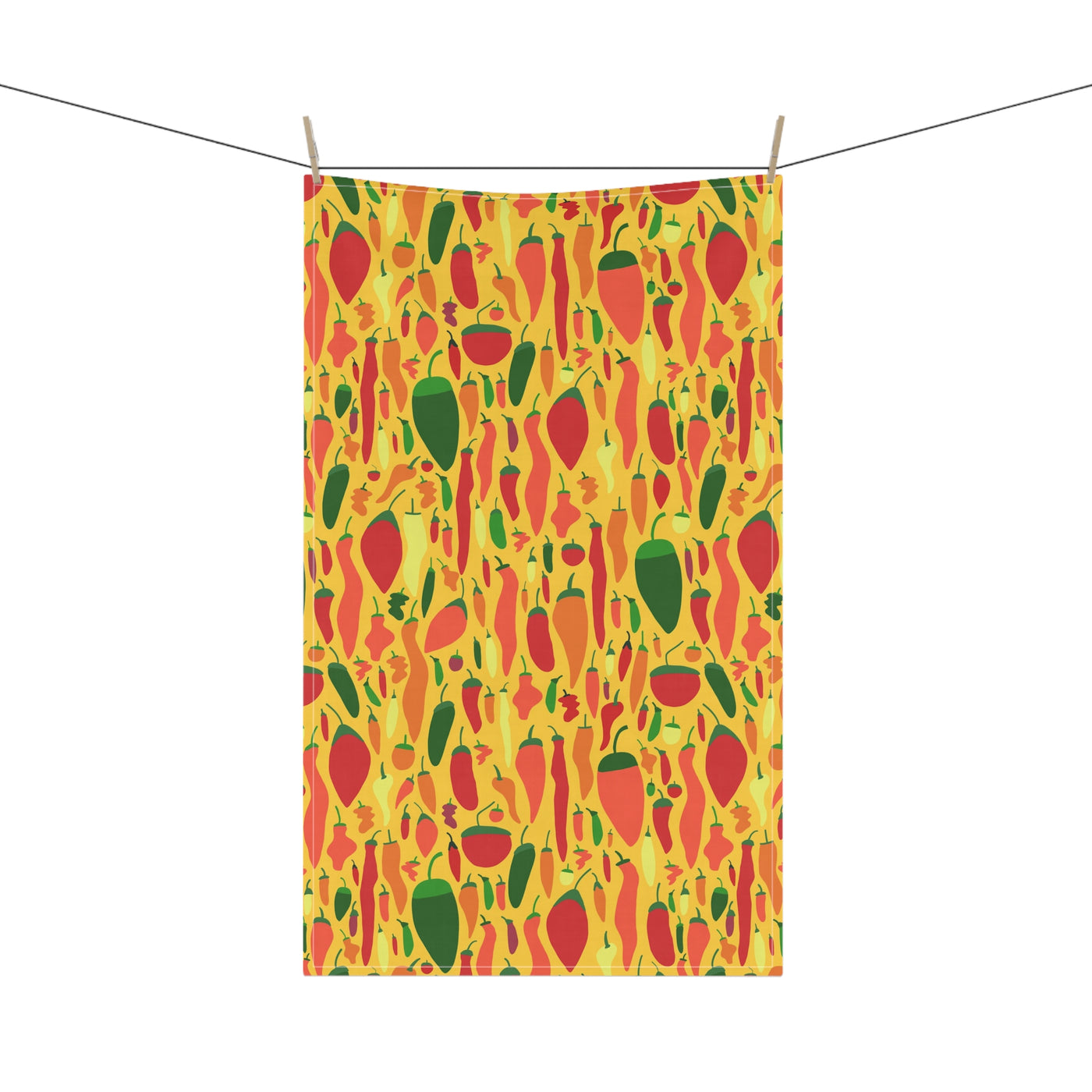 Colorful Chili Pepper Tea Towel – Cotton or Polyester