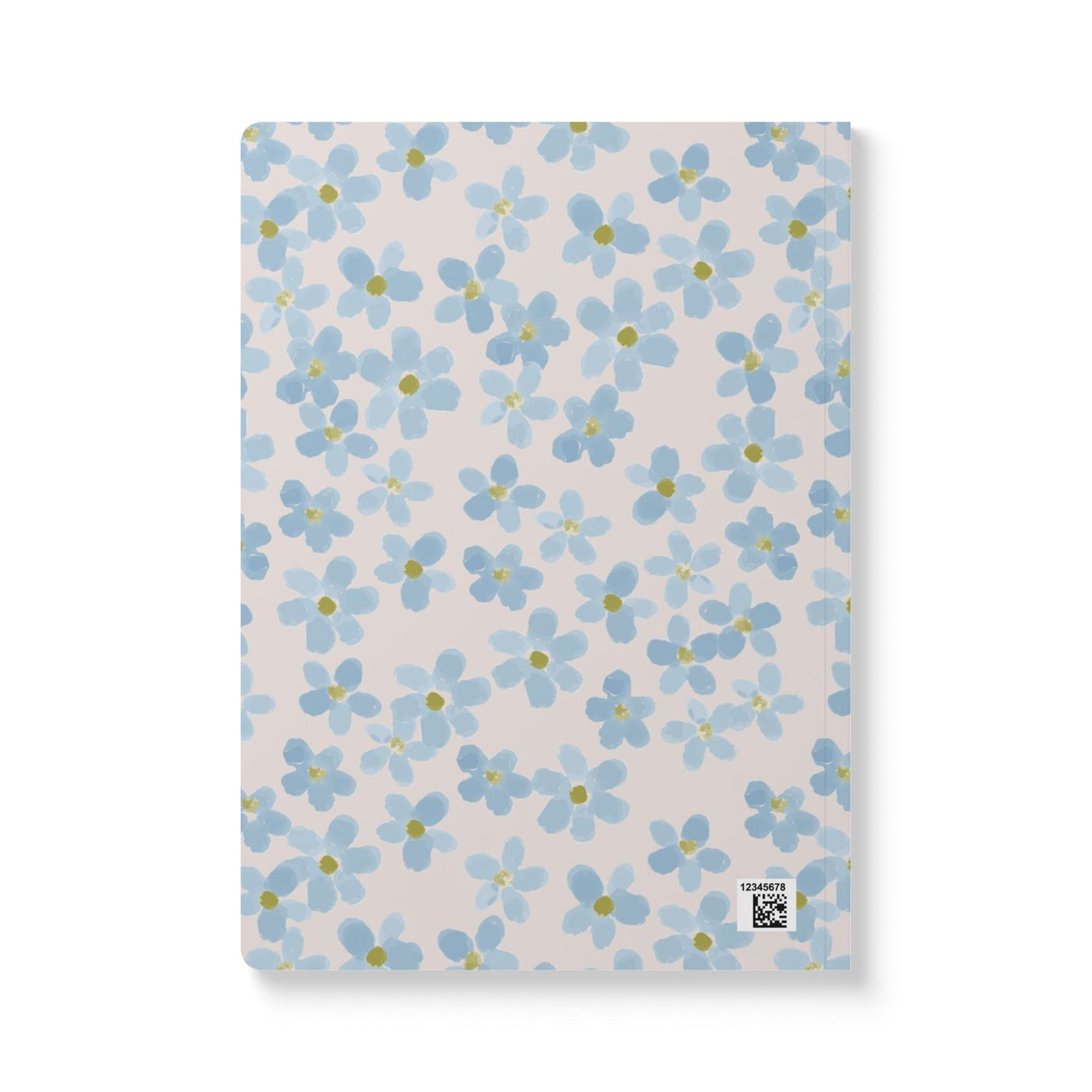 Blue Floral Softcover Journal – 5.75x8 Lined Notebook