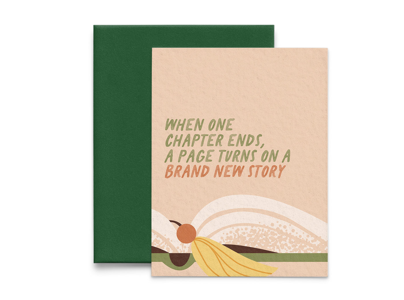 Brand New Story Encouragement and Friendship Book Card