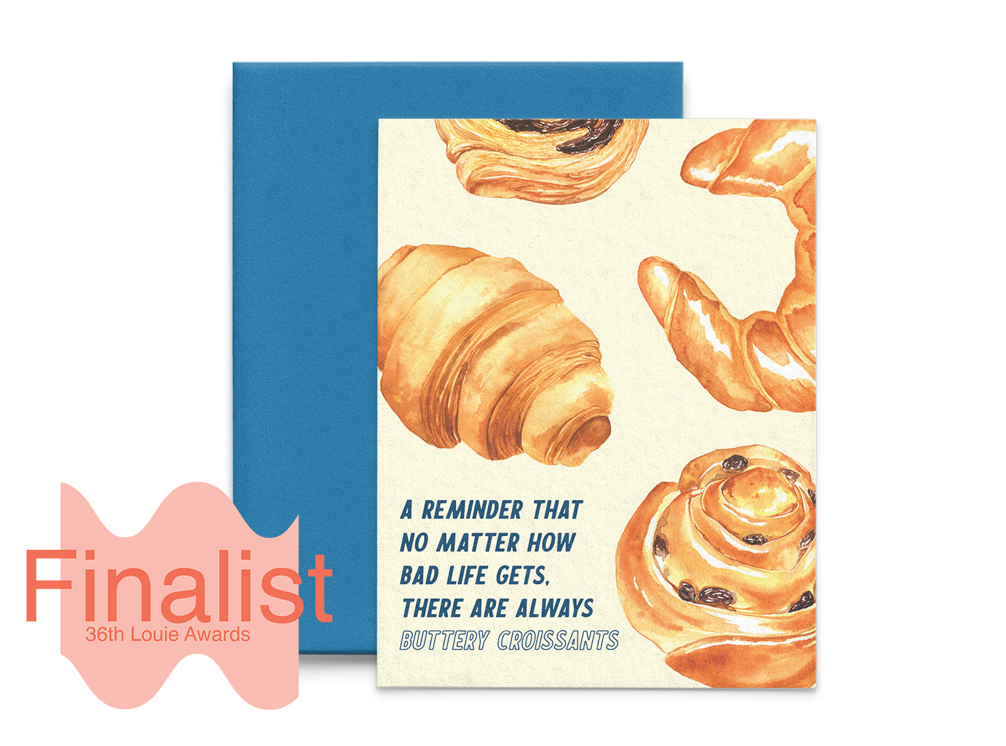 Buttery Croissants Encouragement Card