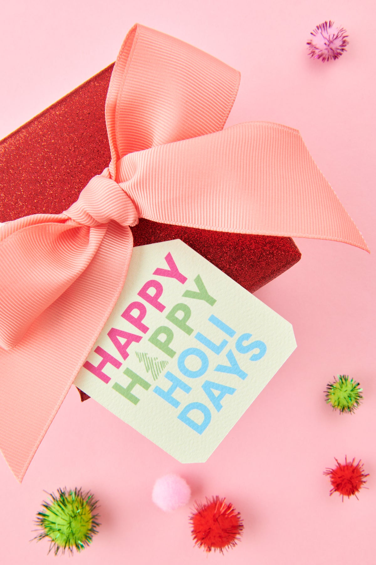 Pinkmas Holiday Gift Bundle | Pink Christmas Tree Bag, Holiday Card & Gift Tag Set