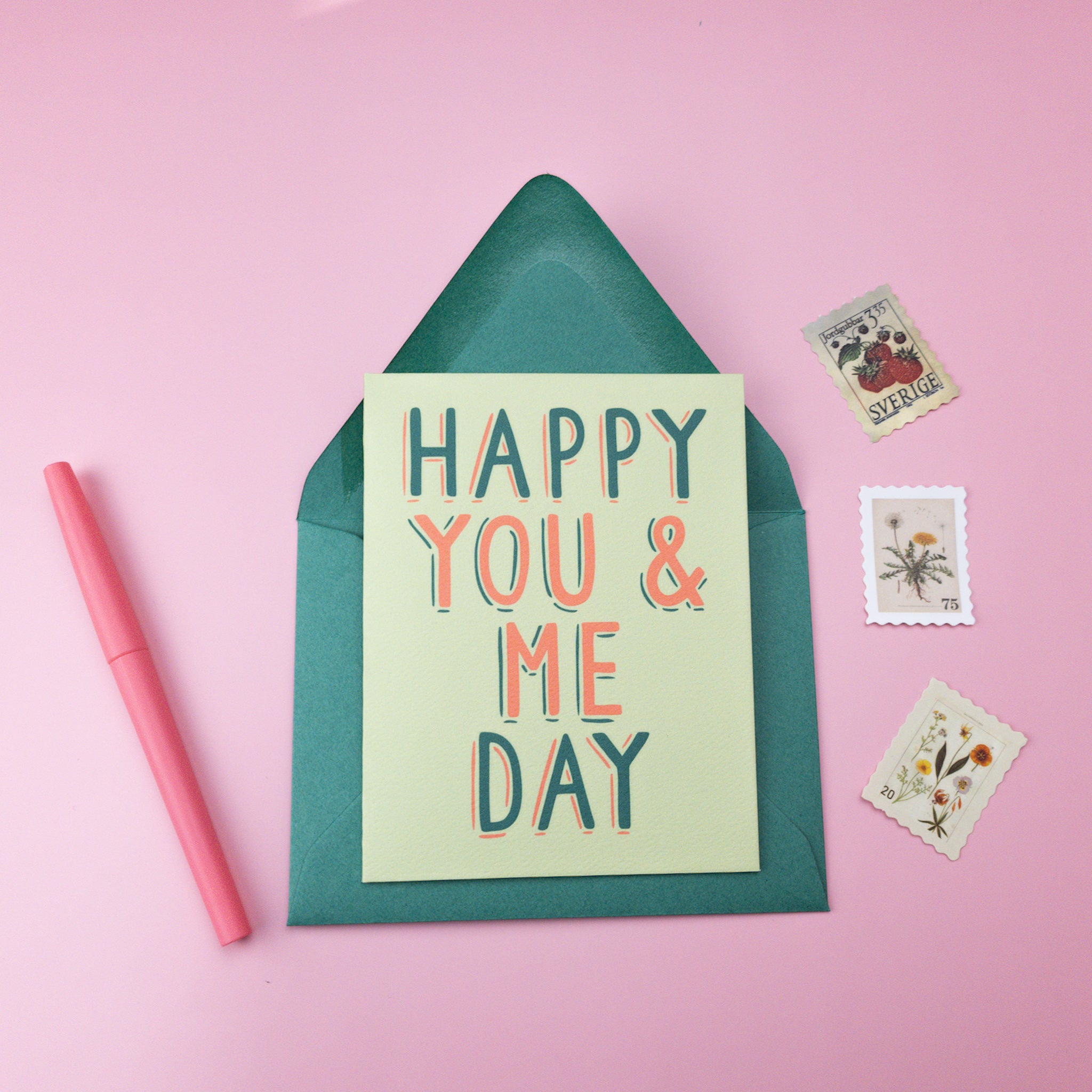 Happy You & Me Day Anniversary and Love Card