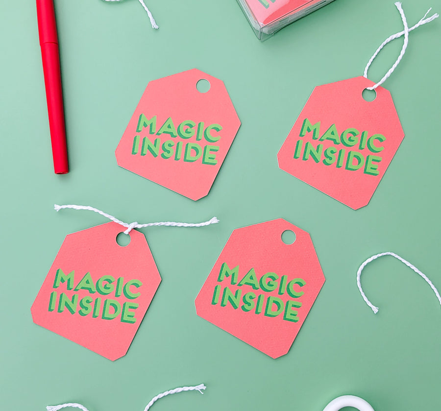 Magic Inside Christmas Gift Tags (Set of 10)