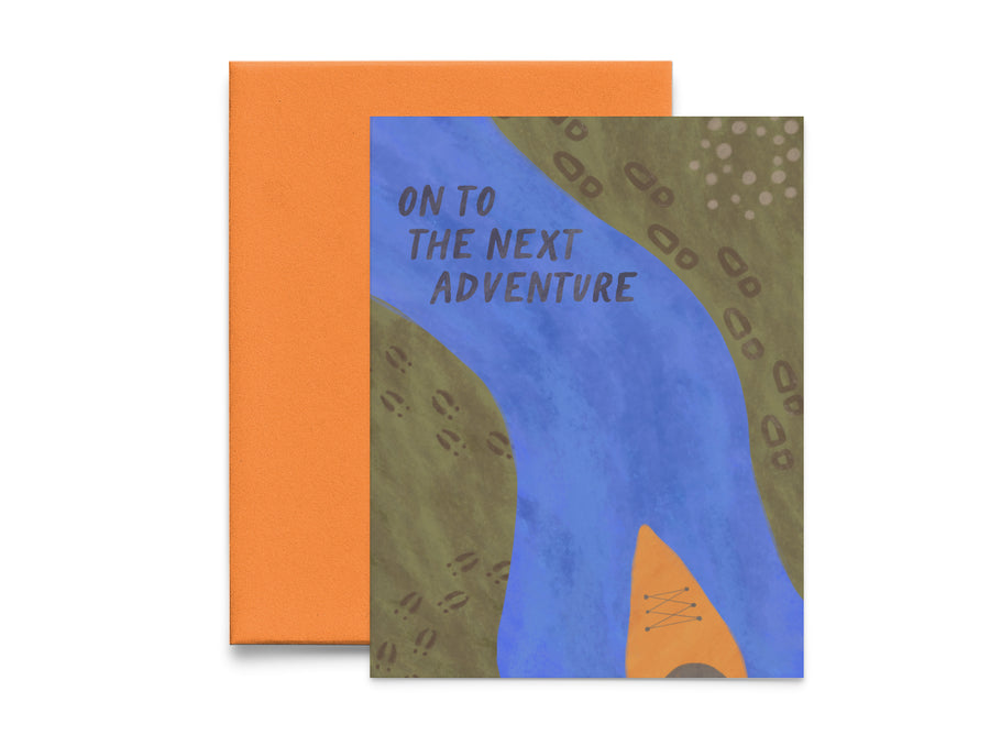 On to the Next Adventure Congratulations Card
