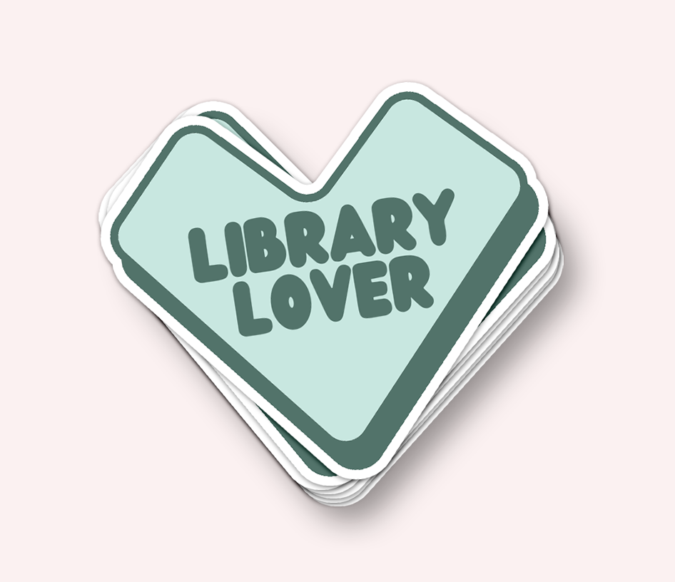 Library Lover Vinyl Sticker