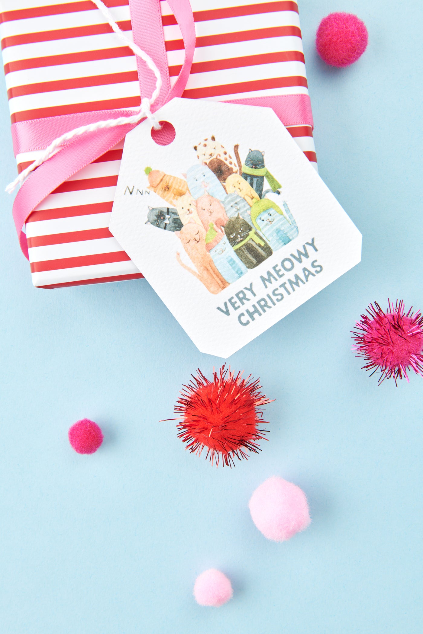 Very Meowy Christmas Gift Tags