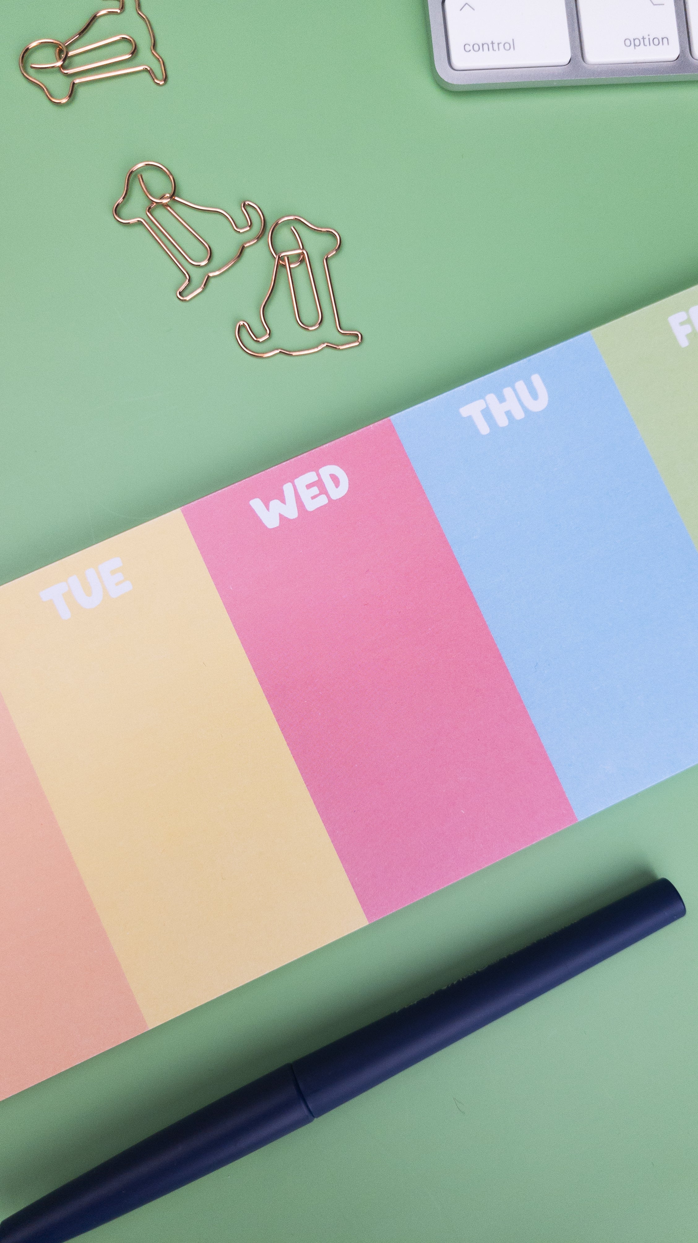 Pastel Weekday Shortie Weekly Planner Pad