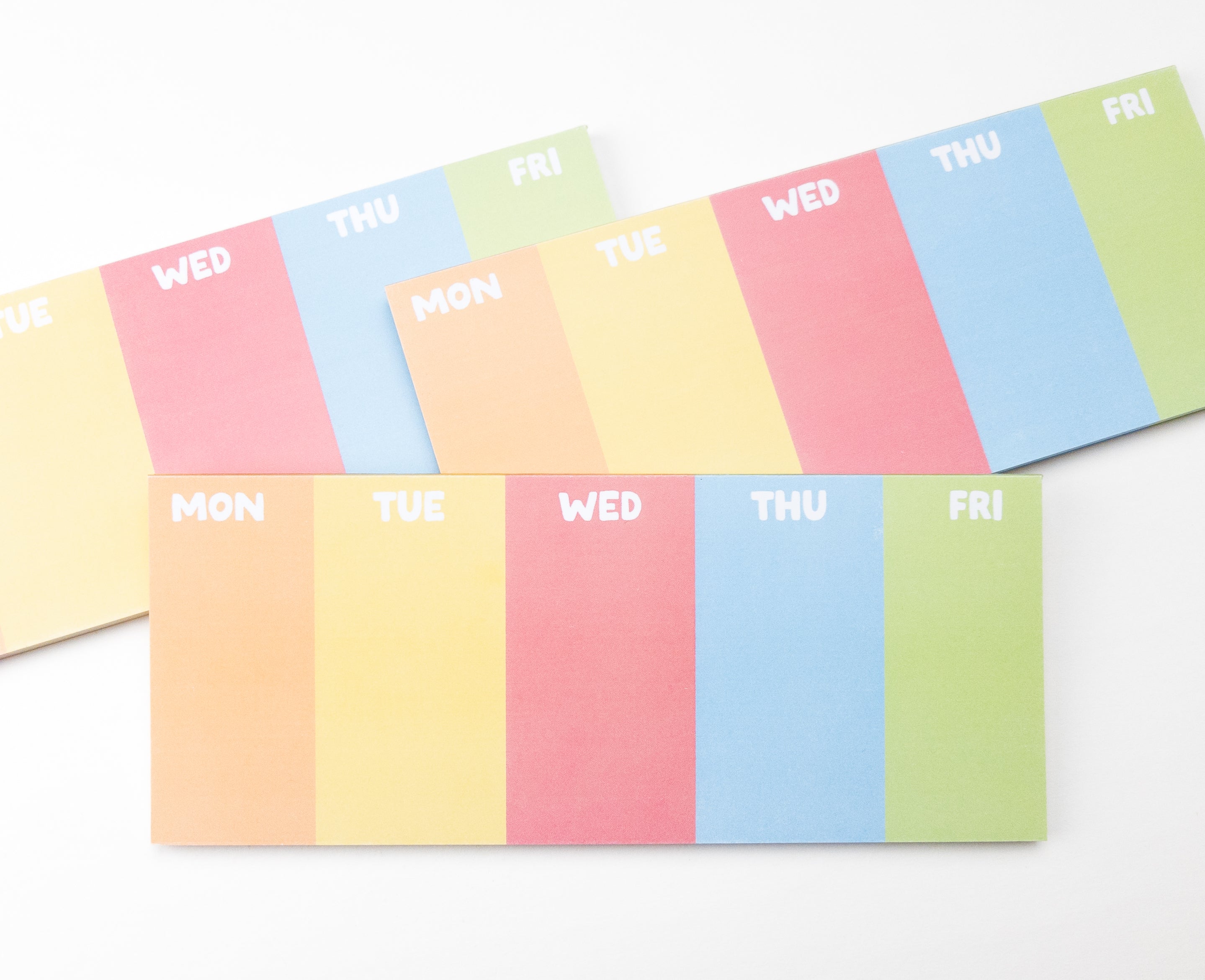 Pastel Weekday Shortie Weekly Planner Pad