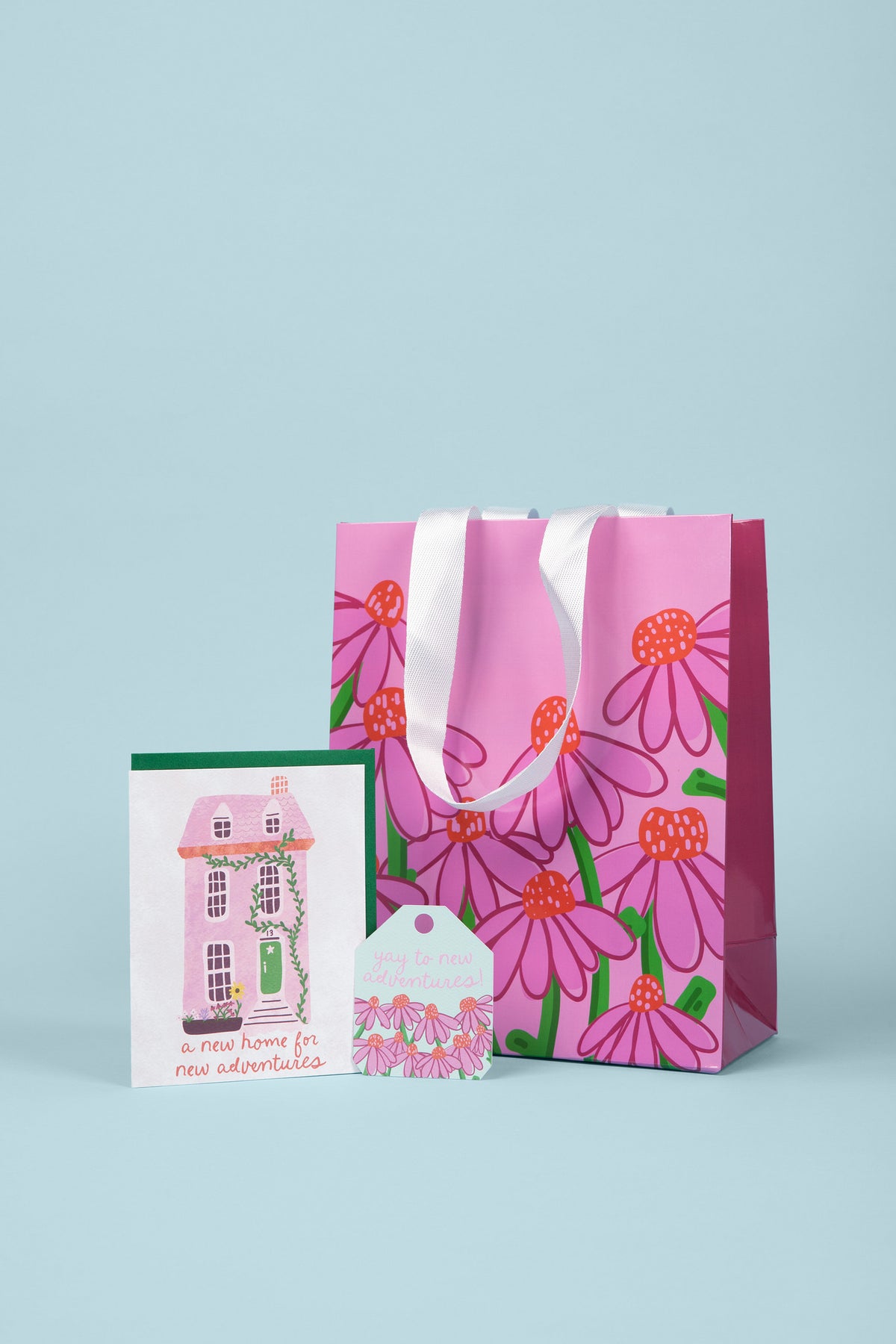 New Home Gifting Bundle | Echinacea Bag, New Home Card & Gift Tag Set