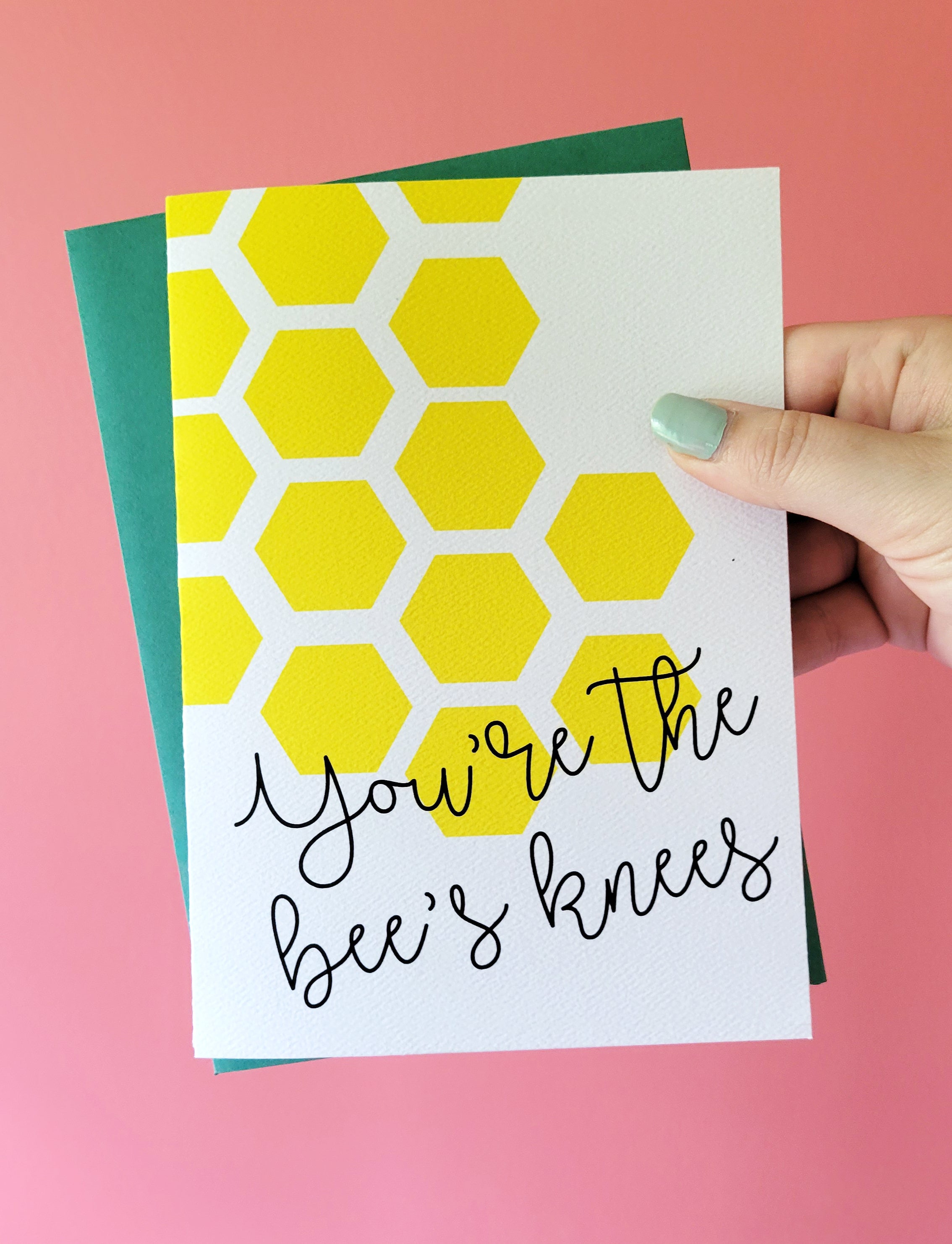Photo of the You're the Bee's Knees Encouragement Card - Second Chance Cards by Lucky Dog Design Co.