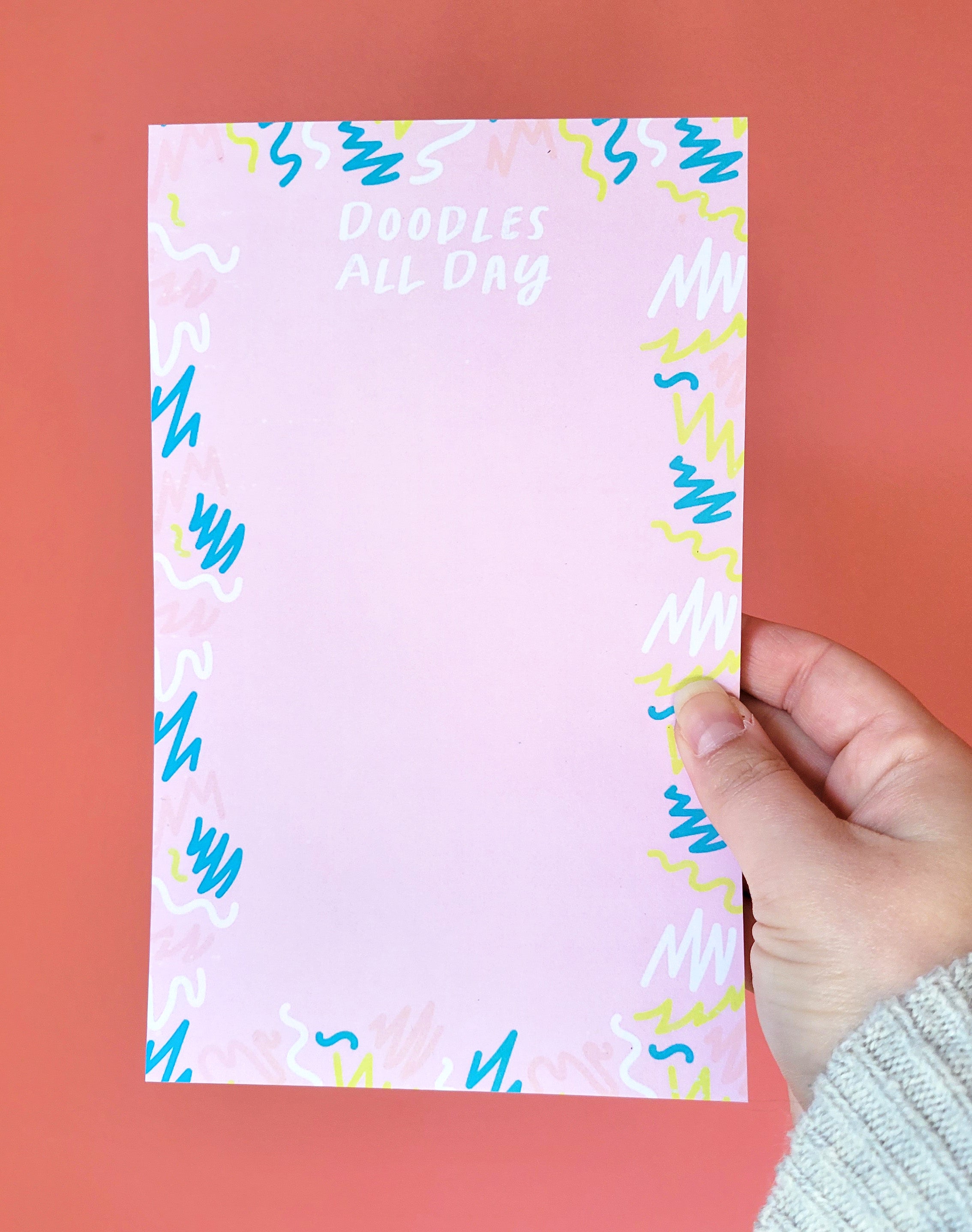 Doodles All Day Unlined Notepad - Second Chance Notepads